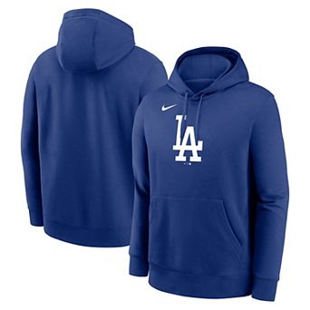 Men's Nike Royal Los Angeles Dodgers Logo Club Fleece Pullover Hoodie