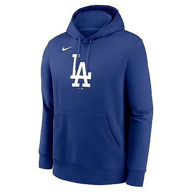 Men's Nike Royal Los Angeles Dodgers Logo Club Fleece Pullover Hoodie
