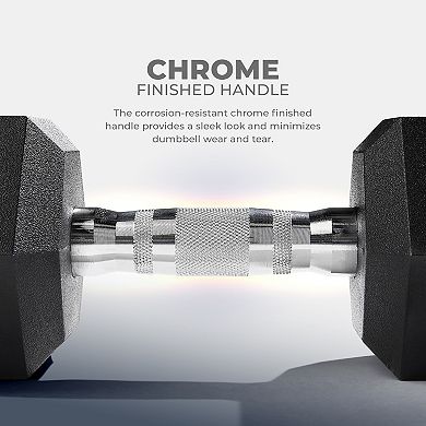 Sunny Health & Fitness Core Fit Hex Style Dumbbells (pair)