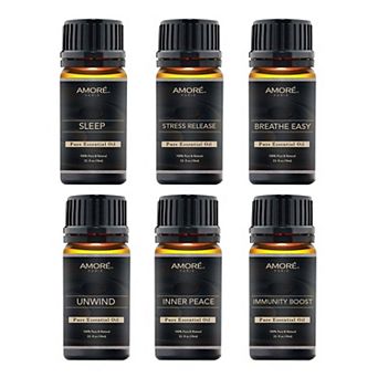 6 pc Well-Being Aromatherapy Essential Oil Set