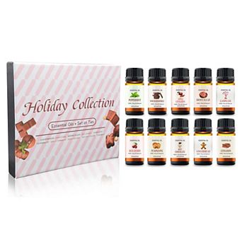 10 pc Holiday Collection Aromatherapy Essential Oil Set