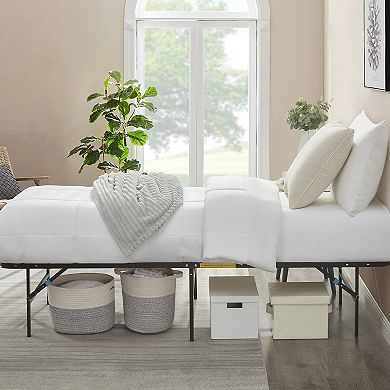 14" Adjustable Foldable Steel Bed Frame