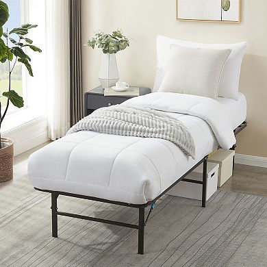 14" Adjustable Foldable Steel Bed Frame