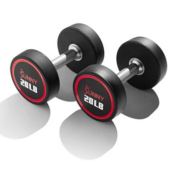 Sunny Health & Fitness Signature Style Polyurethane Round Dumbbells (pair)