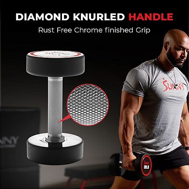 Sunny Health & Fitness Signature Style Polyurethane Round Dumbbells (pair)