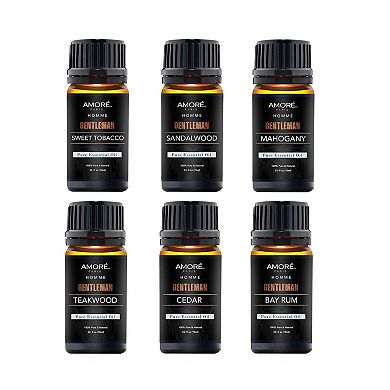 6-Piece Gentlemens Fragrance Essential Oil Set