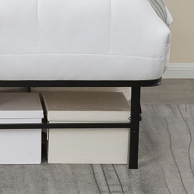 14" Adjustable Foldable Steel Bed Frame