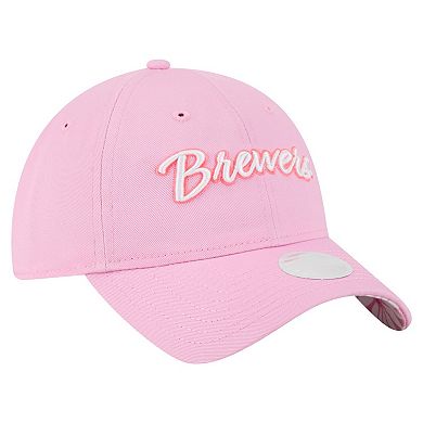 Women's New Era Pink Milwaukee Brewers Mother's Day 9TWENTY Adjustable Hat