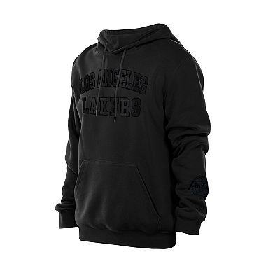 Men's New Era Black Los Angeles Lakers Logo Select Premium Pullover Hoodie