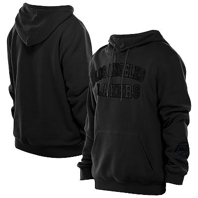 Men's New Era Black Los Angeles Lakers Logo Select Premium Pullover Hoodie