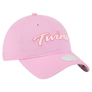 Women's New Era Pink Minnesota Twins Mother's Day 9TWENTY Adjustable Hat