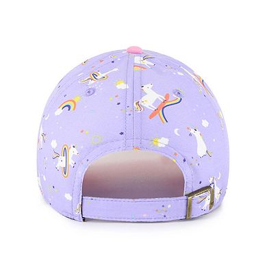 Girls Youth '47 Lavender New York Mets Unicorn Clean Up Adjustable Hat