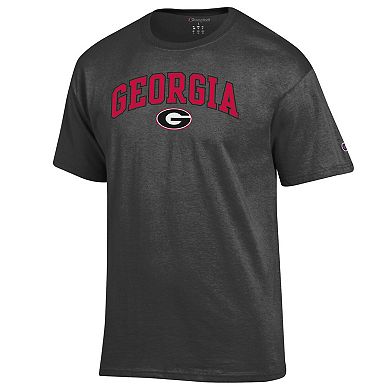 Men's Champion Charcoal Georgia Bulldogs Arch Over Logo T-Shirt