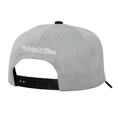 Men's Mitchell & Ness Gray/Black Los Angeles Kings Underarch Two-Tone Pro Crown Snapback Hat