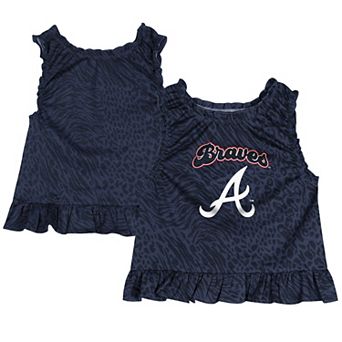 Toddler Navy Atlanta Braves Playground Dress