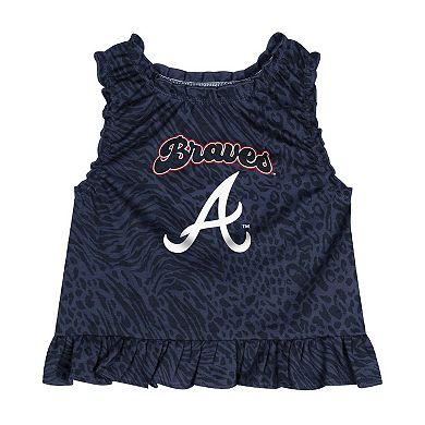 Toddler Navy Atlanta Braves Playground Dress