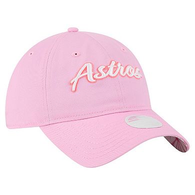 Women's New Era Pink Houston Astros Mother's Day 9TWENTY Adjustable Hat