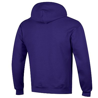 Men's Champion Purple ECU Pirates Arch Over Logo Pullover Hoodie