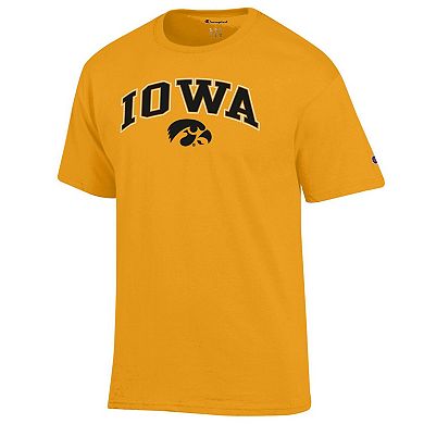 Men's�Champion Gold Iowa Hawkeyes Arch Over Logo T-Shirt