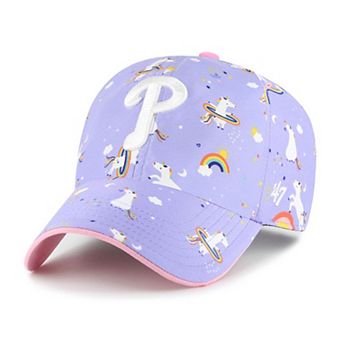 Girls Youth '47 Lavender Philadelphia Phillies Unicorn Clean Up Adjustable Hat