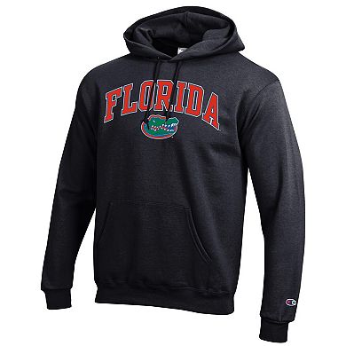 Men's Champion Black Florida Gators Arched Logo Fleece Pullover Hoodie