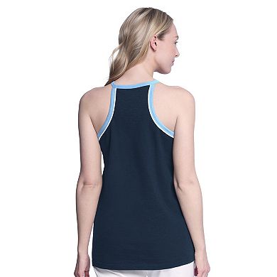 Women's G-III 4Her by Carl Banks Navy Tampa Bay Rays Curveball Racerback Tank Top