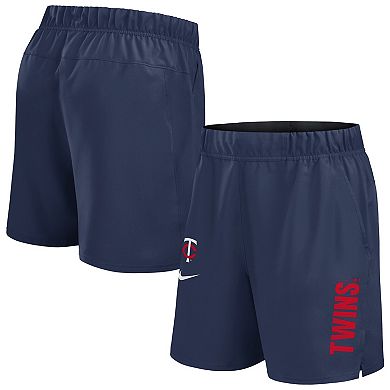Men's Nike Navy Minnesota Twins Woven Victory Performance Shorts