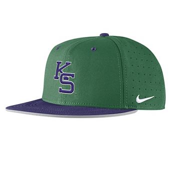 Men's Nike Green Kansas State Wildcats On-Field True Performance Baseball Fitted Hat