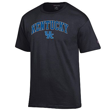 Men's Champion Black Kentucky Wildcats Arch Over Logo T-Shirt