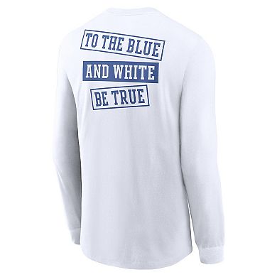 Men's Nike White Kentucky Wildcats Two-Hit Classic Location Long Sleeve T-Shirt