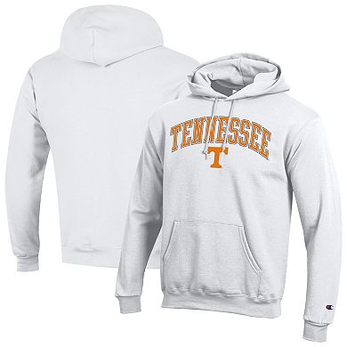 Men's Champion White Tennessee Volunteers Arch Over Logo Pullover Hoodie