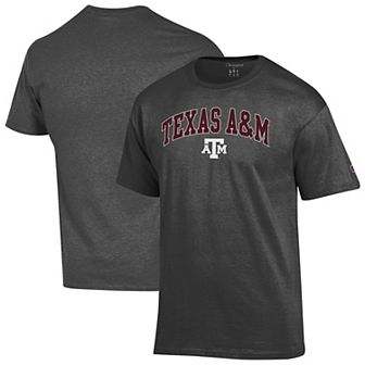 Men's Champion Charcoal Texas A&M Aggies Arched Logo T-Shirt