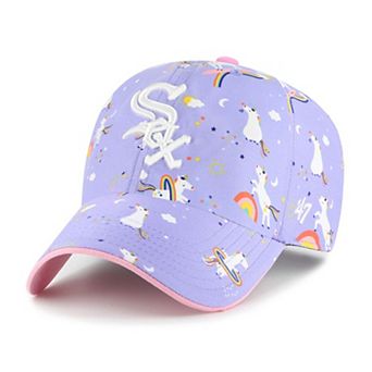 Girls Youth '47 Lavender Chicago White Sox Unicorn Clean Up Adjustable Hat
