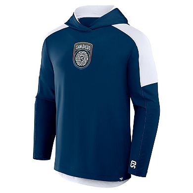 Men's Fanatics Navy San Diego FC Red Card Transitional Pullover Hoodie