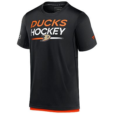 Men's Fanatics Black Anaheim Ducks Tech T-Shirt