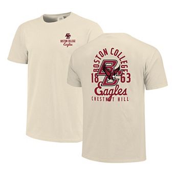 Men's Cream Boston College Eagles Comfort Colors Mascot Overlay T-Shirt