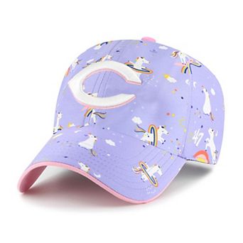 Girls Youth '47 Lavender Cincinnati Reds Unicorn Clean Up Adjustable Hat