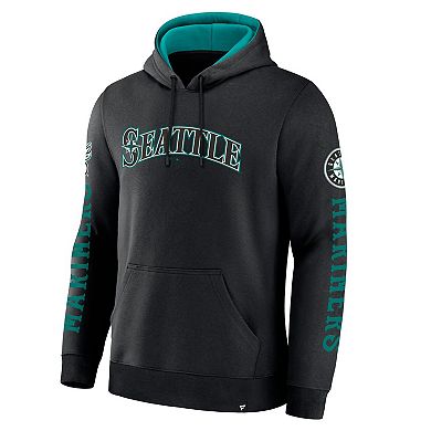 Men's Fanatics Black Seattle Mariners Big City Legacy Fleece Pullover Hoodie