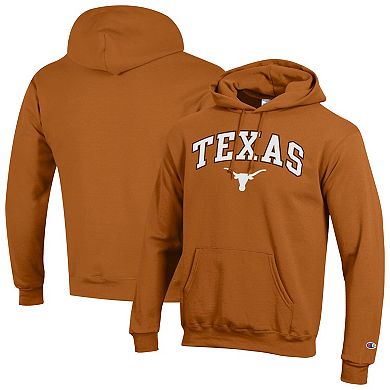 Men's Champion Texas Orange Texas Longhorns Arch Over Logo Pullover Hoodie
