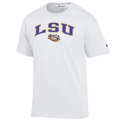 Men's Champion White LSU Tigers Arch Over Logo T-Shirt
