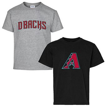 Youth Soft as a Grape Black/Gray Arizona Diamondbacks Two-Pack T-Shirt Set