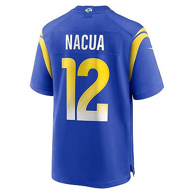 Men's Nike Puka Nacua Royal Los Angeles Rams Game Player Jersey