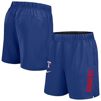 Men's Nike Royal Texas Rangers Woven Victory Performance Shorts