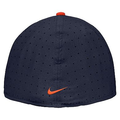 Men's Nike Navy Illinois Fighting Illini On-Field True Performance Baseball Fitted Hat