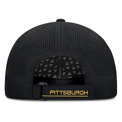Men's Fanatics Black Pittsburgh Penguins Driver Adjustable Hat