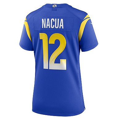 Women's Nike Puka Nacua Royal Los Angeles Rams Game Player Jersey