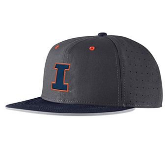 Men's Nike Anthracite Illinois Fighting Illini On-Field True Performance Baseball Fitted Hat