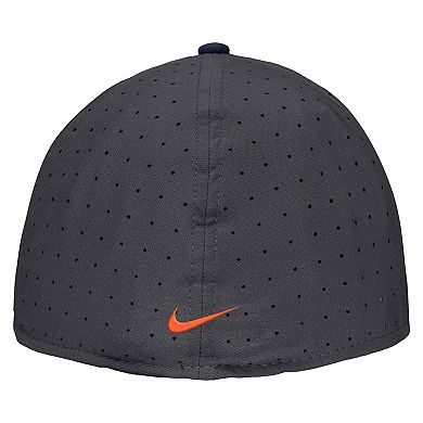 Men's Nike Anthracite Illinois Fighting Illini On-Field True Performance Baseball Fitted Hat