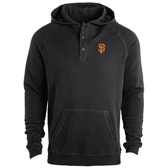 Men's Dunbrooke Black San Francisco Giants Montana Raglan Pullover Hoodie