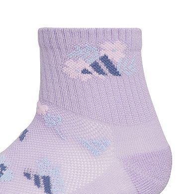 Girls adidas Cushioned 6-pc. Quarter Socks